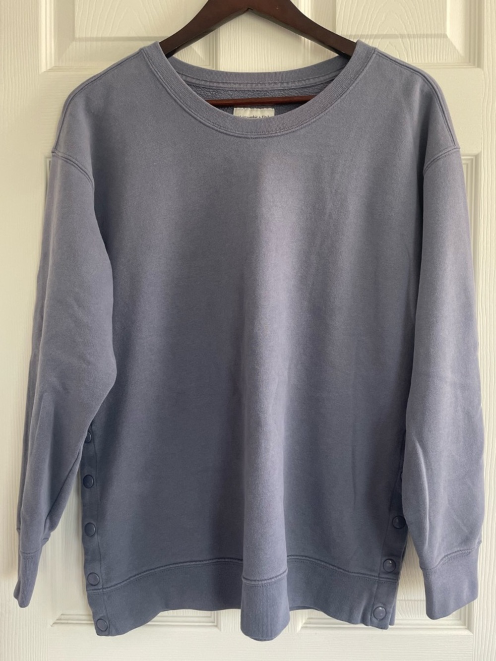 Abercrombie & Fitch Oversized Crew Sweatshirt Relaxed Fit Lightweight Layering